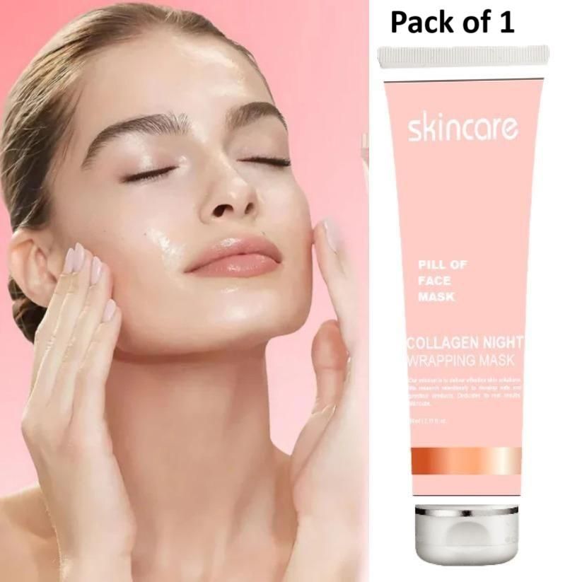 Collagen Night Wrapping Peel Off Mask – 50ml | Hydrating & Firming Gel Mask for Radiant Skin (Pack of 1)