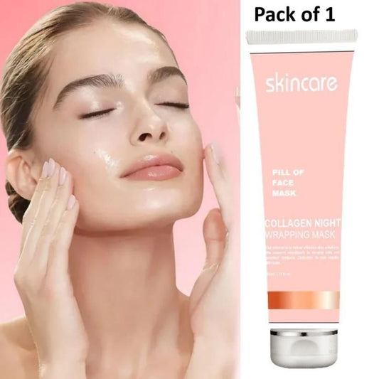 Collagen Night Wrapping Peel Off Mask – 50ml | Hydrating & Firming Gel Mask for Radiant Skin (Pack of 1)