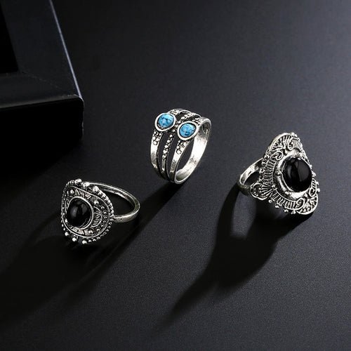 “Stylish 5-piece geometric alloy ring set — perfect for stacking, gifting, or everyday elegance.”