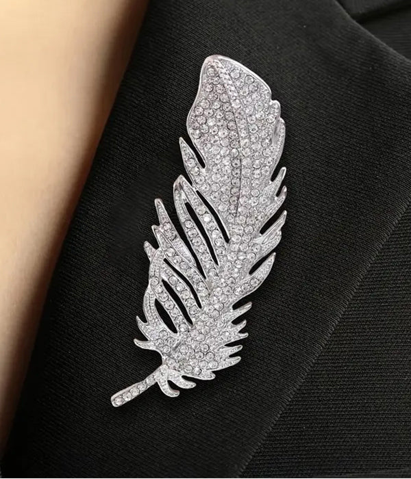 FEATHER BROOCH-0