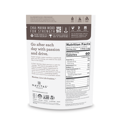 Navitas Naturals Organic Chia Seed Sprouted Powder (12x8 OZ)