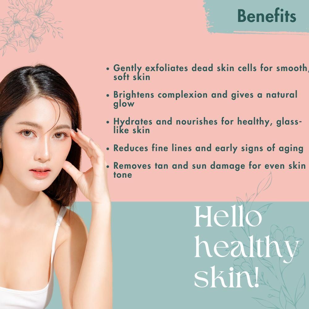 Trovieza Korean Rice Water Glass Skin Face Scrub – 100gm | Natural Exfoliating Scrub for Radiant, Smooth Skin