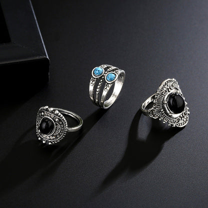 “Stylish 5-piece geometric alloy ring set — perfect for stacking, gifting, or everyday elegance.”